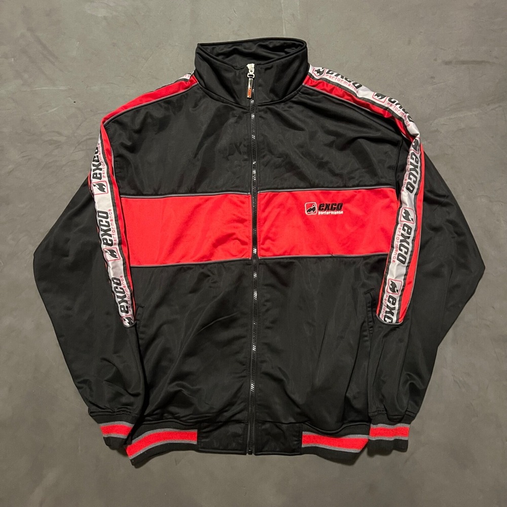 VINTAGE Exco‎ Performance Track Zip Up Jacket Hip Hop 90'S/Y2K STREETWEAR 2000S